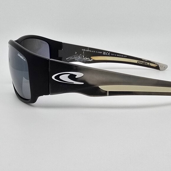 O’Neill ONS-ZEPOL 2.0 C.108P Black Frame Polarized Silver Mirror Lens Sunglasses - Picture 3 of 15